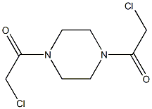 1,4-Bis(2-chloroacetyl)piperazine Struktur