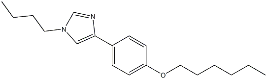 1-Butyl-4-[4-(hexyloxy)phenyl]-1H-imidazole Struktur