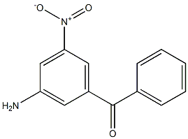 3-Amino-5-nitrobenzophenone Struktur