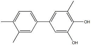 6-Methyl-4-(3,4-dimethylphenyl)benzene-1,2-diol Struktur