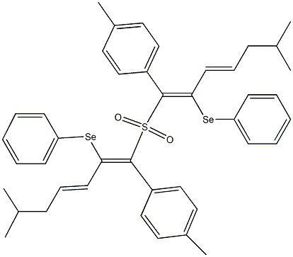 (4-Methylphenyl)[(3E)-6-methyl-2-phenylseleno-1,3-heptadienyl] sulfone Struktur