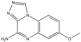 4-Amino-7-methoxy[1,2,4]triazolo[4,3-a]quinoxaline Struktur