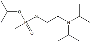 Methylphosphonothioic acid O-isopropyl S-[2-(diisopropylamino)ethyl] ester Struktur