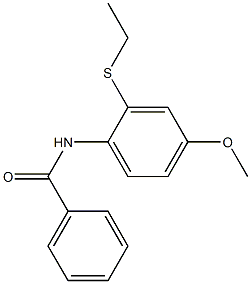 N-[2-(Ethylthio)-4-methoxyphenyl]benzamide Struktur