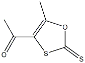 4-Acetyl-5-methyl-1,3-oxathiole-2-thione Struktur