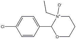 2-(4-Chlorophenyl)-3-ethyl-tetrahydro-2H-1,3-oxazine 3-oxide Struktur