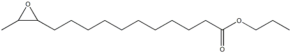 12,13-Epoxymyristic acid propyl ester Struktur