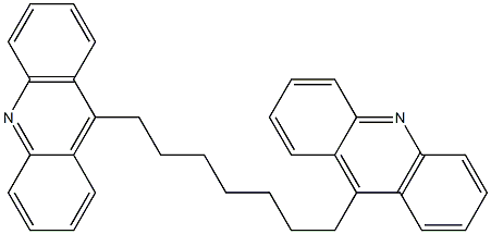 9,9'-Heptamethylenediacridine Struktur