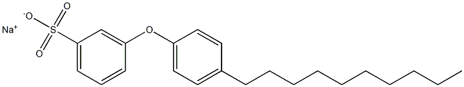 3-(4-Decylphenoxy)benzenesulfonic acid sodium salt Struktur