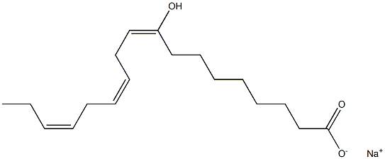 9-Hydroxylinoleic acid sodium salt Struktur