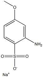 2-Amino-4-methoxybenzenesulfonic acid sodium salt Struktur