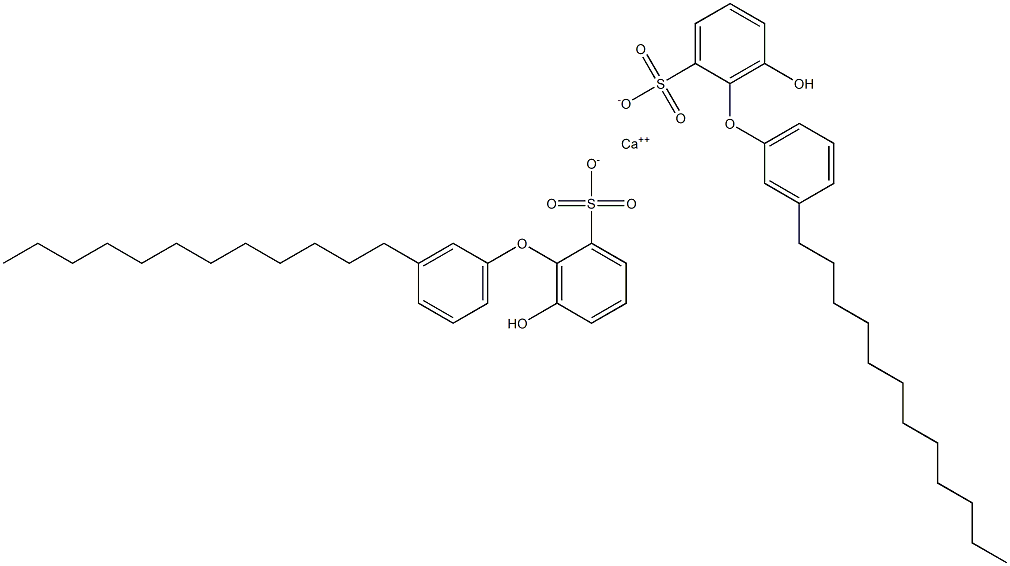 Bis(6-hydroxy-3'-dodecyl[oxybisbenzene]-2-sulfonic acid)calcium salt Struktur