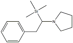 1-[1-(Trimethylsilyl)-2-phenylethyl]pyrrolidine Struktur