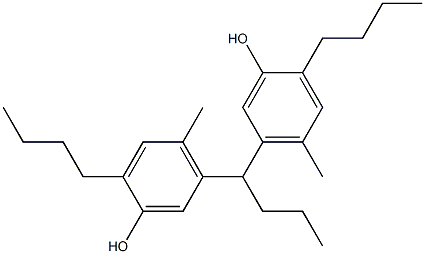 5,5'-Butylidenebis(2-butyl-4-methylphenol) Struktur