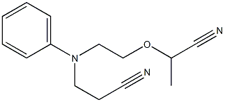 N-[2-(1-Cyanoethoxy)ethyl]-N-(2-cyanoethyl)aniline Struktur