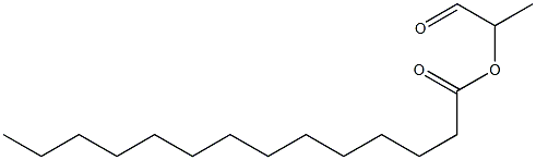 Myristic acid 1-formylethyl ester Struktur