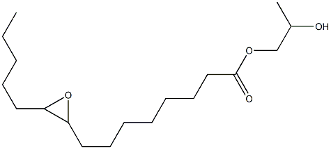 9,10-Epoxypentadecanoic acid 2-hydroxypropyl ester Struktur