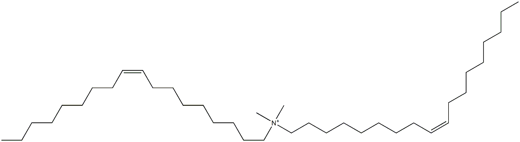 (Z)-N,N-Dimethyl-N-[(Z)-9-octadecenyl]-9-octadecene-1-aminium Struktur