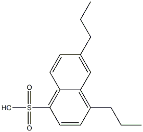 4,6-Dipropyl-1-naphthalenesulfonic acid Struktur