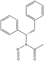 (-)-N-[(S)-1,2-Diphenylethyl]-N-nitrosoacetamide Struktur