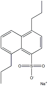 4,8-Dipropyl-1-naphthalenesulfonic acid sodium salt Struktur