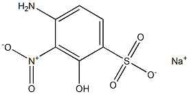 4-Amino-2-hydroxy-3-nitrobenzenesulfonic acid sodium salt Struktur