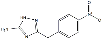 5-Amino-3-(p-nitrobenzyl)-1H-1,2,4-triazole Struktur