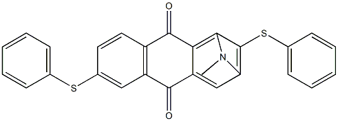 2,6-Bisphenylmercaptomethyliminoanthraquinone Struktur