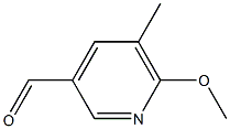 6-Methoxy-5-methylpyridine-3-carbaldehyde Struktur