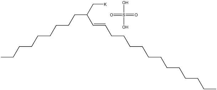 Sulfuric acid 2-nonyl-3-hexadecenyl=potassium ester salt Struktur