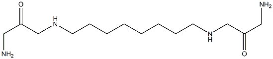 1,1'-(1,8-Octanediyldiimino)bis(3-aminopropan-2-one) Struktur