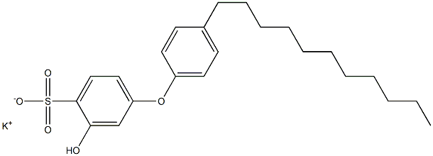 3-Hydroxy-4'-undecyl[oxybisbenzene]-4-sulfonic acid potassium salt Struktur