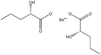 Bis[[S,(-)]-2-hydroxyvaleric acid] barium salt Struktur