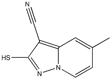 2-Mercapto-5-methylpyrazolo[1,5-a]pyridine-3-carbonitrile Struktur