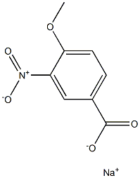 4-Methoxy-3-nitrobenzoic acid sodium salt Struktur