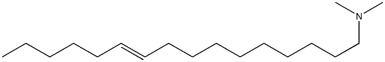 N,N-Dimethyl-10-hexadecen-1-amine Struktur