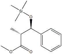 (2R,3R)-2-Methyl-3-trimethylsiloxy-3-phenylpropanoic acid methyl ester Struktur