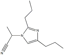 1-(1-Cyanoethyl)-2,4-dipropyl-1H-imidazole Struktur