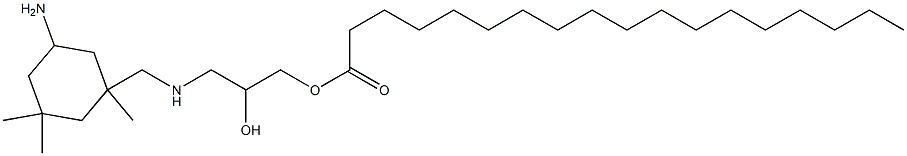 3-[[N-(3-Octadecanoyloxy-2-hydroxypropyl)amino]methyl]-3,5,5-trimethylcyclohexylamine Struktur