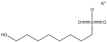 8-Hydroxyoctane-1-sulfonic acid potassium salt Struktur