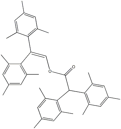 Dimesitylacetic acid 2,2-dimesitylethenyl ester Struktur