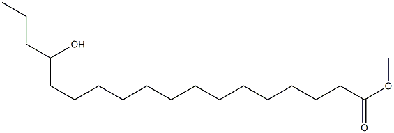 15-Hydroxyoctadecanoic acid methyl ester Struktur