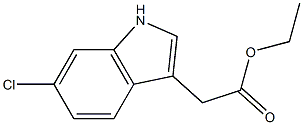 6-Chloro-1H-indole-3-acetic acid ethyl ester Struktur