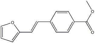 2-(4-(Methoxycarbonyl)styryl)furan Struktur