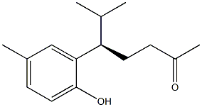 (R)-5-(2-Hydroxy-5-methylphenyl)-6-methyl-2-heptanone Struktur