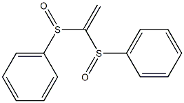 1,1-Bis(phenylsulfinyl)ethene Struktur