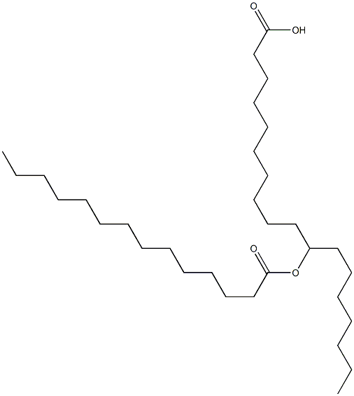 11-Myristoyloxyoctadecanoic acid Struktur