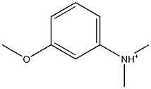 N,N-Dimethyl-3-methoxyanilinium Struktur