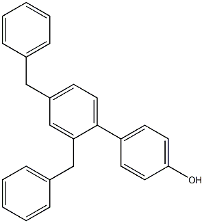 4-(2,4-Dibenzylphenyl)phenol Struktur