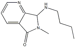 6,7-Dihydro-6-methyl-7-(butylamino)-5H-pyrrolo[3,4-b]pyridin-5-one Struktur